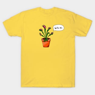 Bite Me Venus Flytrap - Orange T-Shirt